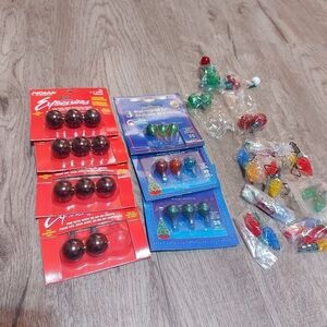 Replacement bulbs mixed lot Holiday Christmas tree decorations